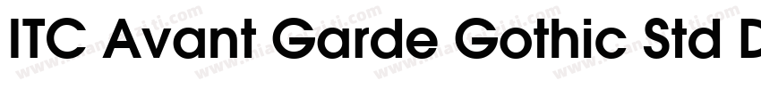 ITC Avant Garde Gothic Std Demi Con字体转换